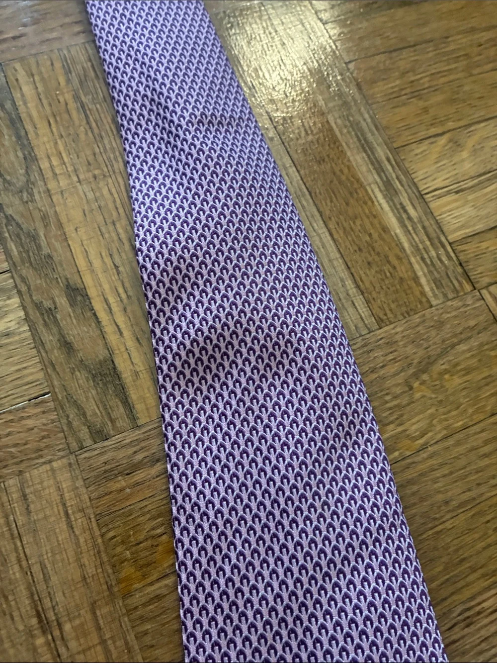 Boss Purple and Pink Patterned Men's Tie